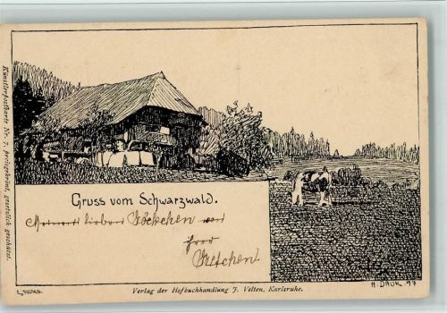 Velten Verlag Nr. 7 - Schwarzwaldhaus , gute Erhaltung