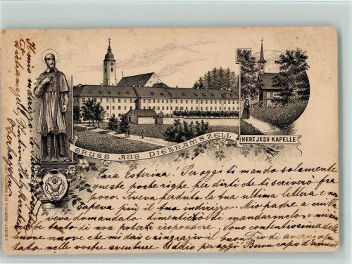Dietramszell 1904 Gruss aus - Herr Jesu Kapelle, AK