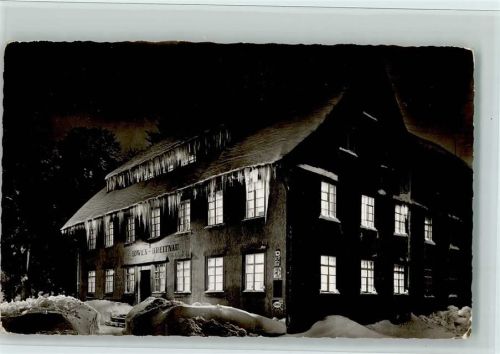 Breitnau 1965 Winter Eiszapfen - Gasthof zum Löwen, gute Erhaltung AK