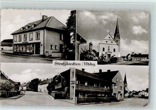 Straßkirchen 1960 Straßenpartien, Gemischtwaren, gute Erhaltung AK