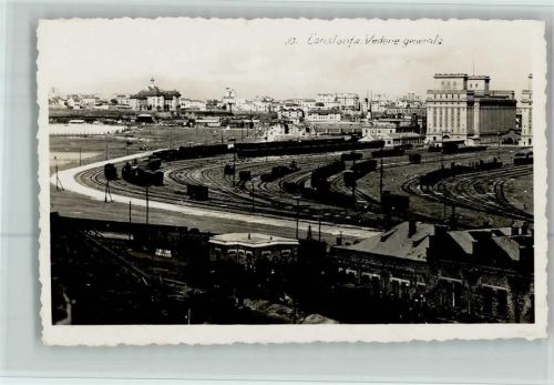 Konstanza 1936 Bahnhof und Stadt AK