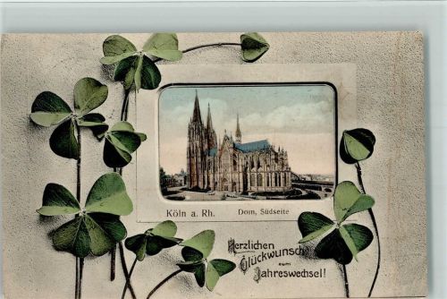 Köln Altstadt-Nord 103 1911 Passepartout Imitation - Neujahr - Verlag Odemar 10068 AK