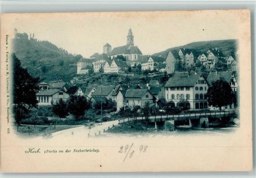 72160 W7240 Horb am Neckar - Partie an der Neckarbrücke