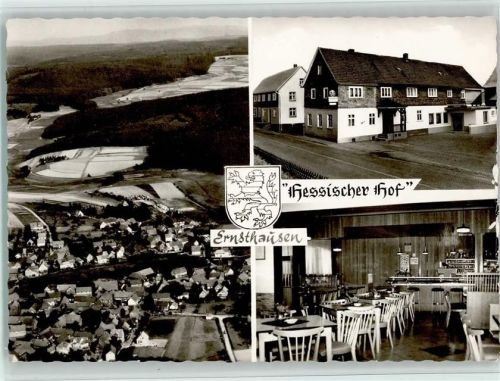 Ernsthausen 1973 Gasthaus Hessischer Hof mit Innenansicht, Gute Erhaltung AK