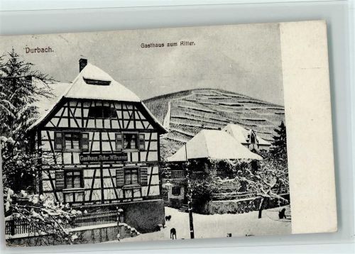 Durbach 1941 Winter - Gasthaus zum Ritter, gute Erhaltung AK