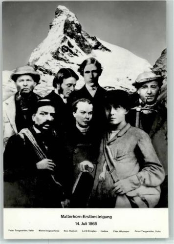Matterhorn Ersbesteigung 1865