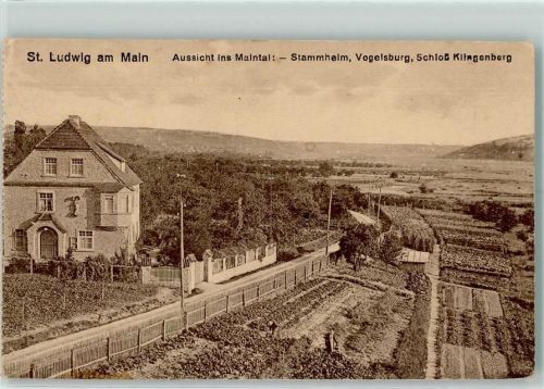 Kloster St Ludwig Aussicht ins Maintal Stammheim Vogesburg Schloß Klingenberg