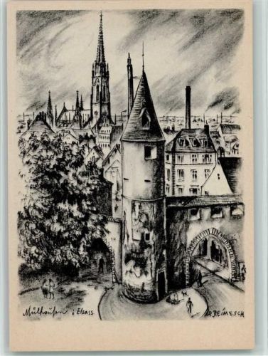Mulhouse 1940 P 1 R. 20 Nr. 8 - Das Größere Reich , sign Reimesch