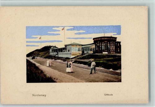 Norderney Giftbude Lichtkupferdruck