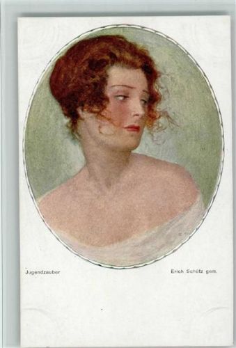 Nr. 128-5 - sign Erich Schütz - Frauenporrät