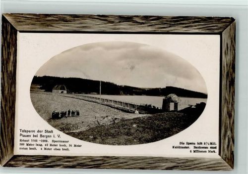 Plauen 1913 Talsperre