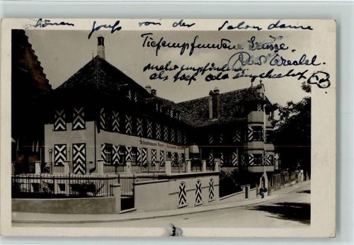 Schaffhausen 1934 Restaurant Tiergarten und Brauerei