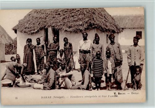 Tiralleurs senegalais et leur Famille - Volkstypen