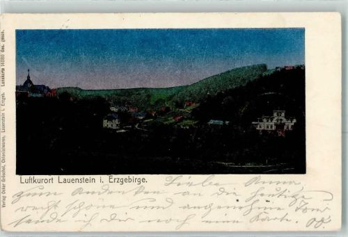 Lauenstein 1907 Lunakarte 14080