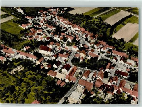Marxheim Fliegeraufnahme Rückseite mit Kleberesten bzw Abschürfungen
