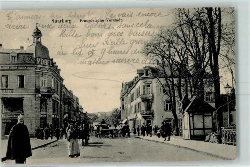 57400 Sarrebourg Saarburg 1913 Gebrauchsspuren Französische Vorstadt