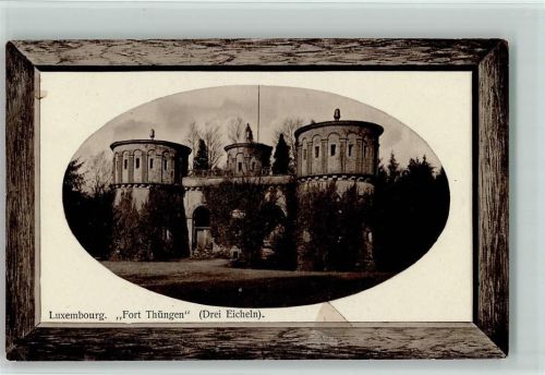 Luxembourg Fort Thüngen Drei Eicheln Prägedruck