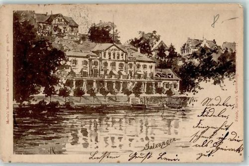 Bad Salzungen 1905 Kurhaus sign