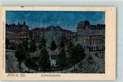 Köln Neustadt-Süd 102 Lunakarte 11624 Barbarossaplatz Straßenbahn