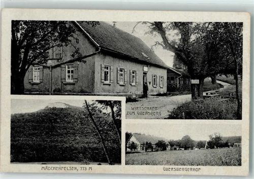 72793 W7417 Pfullingen - Übersbergerhof Wirtschaft zum Übersberg Mädchenfelsen