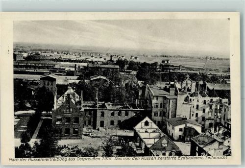 Eydtkuhnen 1915 Nach der Russenvertreibung aus Ostpreußen Trümmer