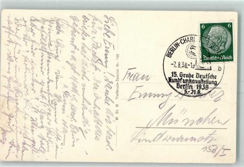 SST Berlin Charlottenburg 15. Rundfunkausstellung 1938