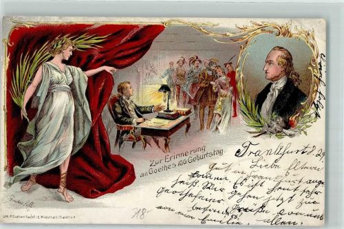 1899 150. Geburtstag Lithographie sign. Gustav Kilb AK