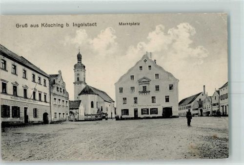 Kösching 1915 Marktplatz