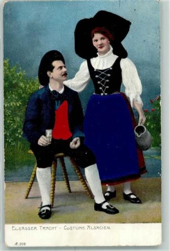 1908 Prägedruck AK