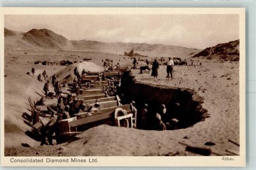Lüderitz Verlag Hubrich Lüderitzbucht Nr. 9 Diamanten Mine Elisabethbucht Abbau AK