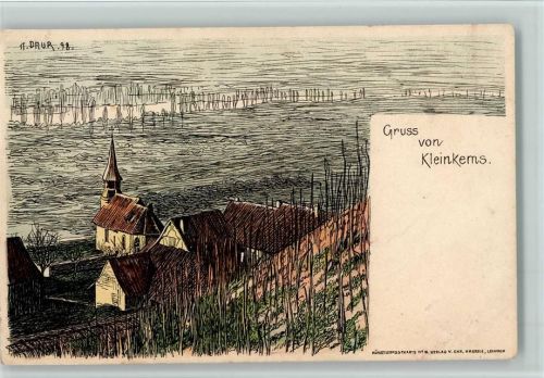 Kleinkems 1898 Künstlerpostkarte Nr. 6 - Verlag Haerdle - gute Erhaltung AK