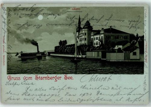 Leoni 1904 Seitenraddampfer Segelboot