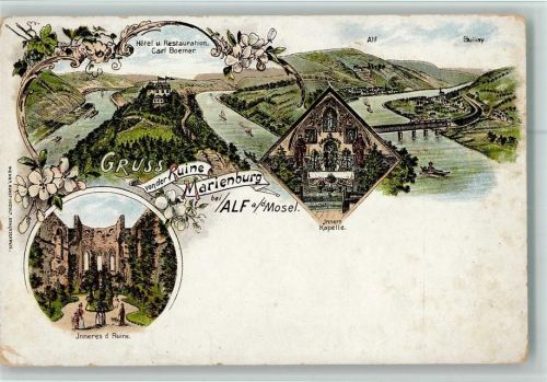 Alf Hotel Restauration Carl Boemer Innenaufnahme Kapelle Ruine Marienburg Innenaufnahme
