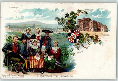 1899 Verlag Erdmann - Wappen Oberfranken AK