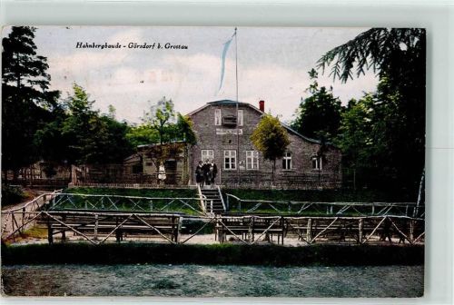 Hradek nad Nisou Hahnbergbaude Fahne Görsdorf