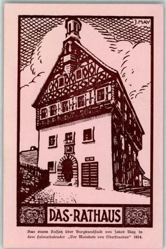 Burgkunstadt 1915 Rathaus sign. J. May