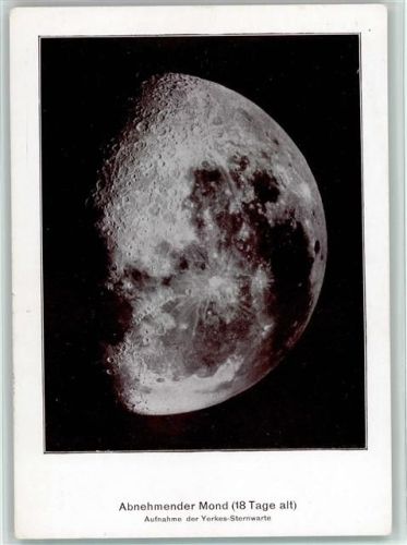 1940 Aufnahme der Yerkes Sternwarte - Abnehmender Mond