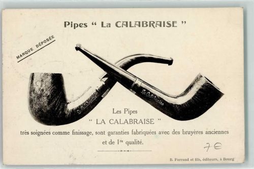 1930 Werbung Pipes La Calabraise AK
