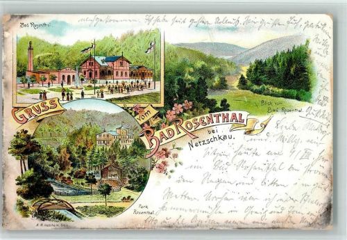Netzschkau 1898 Bad Rosenthal Park