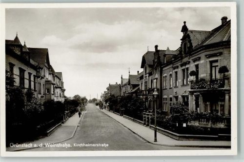Grünstadt 1939 Kirchheimerstraße, Erhaltung I AK