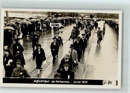 Zürich Serie Nr. 85 Auffahrts-Fest der Heilsarmee 1928 AK