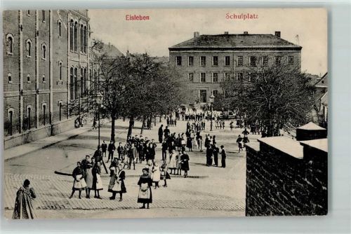 Lutherstadt Eisleben 1915 Schulplatz