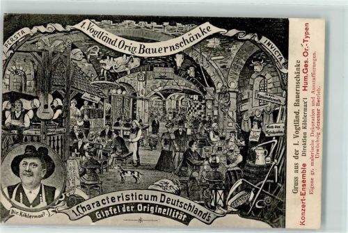 Graudenz 1912 1. Characteristicum Deuschlands 1. Vogtländ. Orig. Bauernschänke