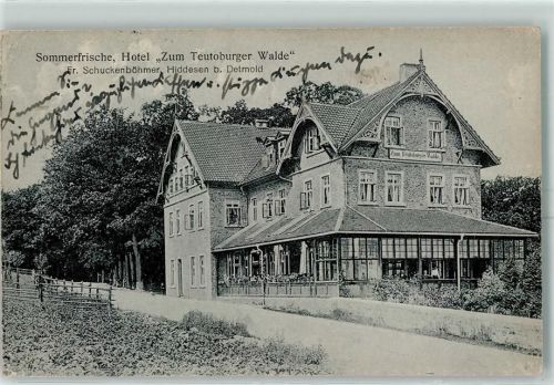 Hiddesen Sommerfrische Hotel Zum Teutoburger Walde Fr. Schuckenböhmer