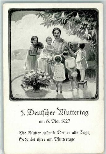 5. Deutscher Muttertag 1927 AK