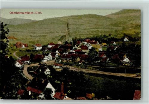 Oberharmersbach 1909 Teilansicht AK