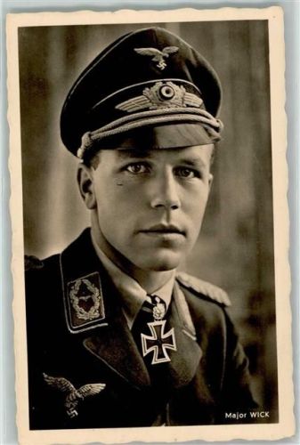 1569 Major Wick Ritterkreuzträger Photo Hoffmann