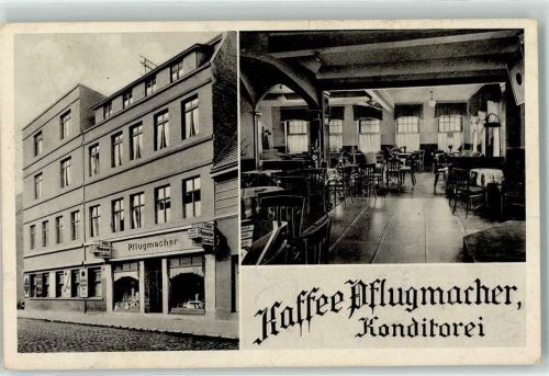 Calbe Cafe Pflugmacher Konditorei Schaufenster gastraum