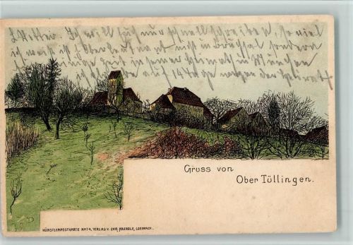 Tüllingen Künstlerpostkarte Nr. 14 Verlag Haerdle , gute Erhaltung AK