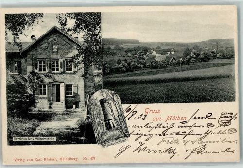 Mülben 1903 Forsthaus Max Wilhelmshöhe Katzenbuckelturm